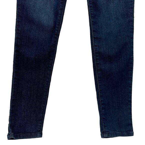 Democracy Ab Technology Distressed Dark Denim Skinny Jeans Womens 4 - Picture 3 of 9